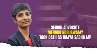 Senior Advocate Menaka Guruswamy took the oath as a Member of Parliament in the Rajya Sabha